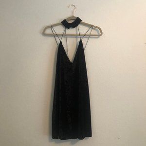 TOBI Velvet Black Mini Dress